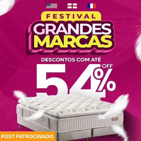 Colch&otilde;es com tecnologia de hotel 5 estrelas t&ecirc;m descontos de at&eacute; 54% na Capital