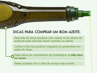 Vigil&acirc;ncia Sanit&aacute;ria pro&iacute;be venda de mais tr&ecirc;s marcas de azeite de oliva