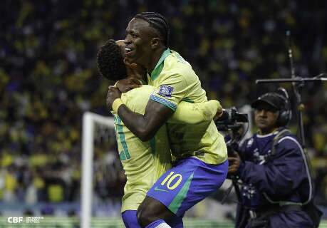 Com gol de Vini Jr, Brasil supera Paraguai e confirma ida &agrave; Copa de 2026