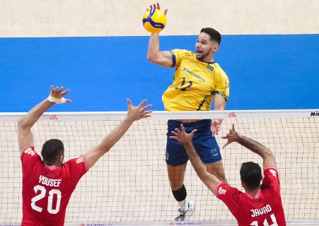 Campo-grandense brilha na estreia e Brasil vence Ir&atilde; na Liga de V&ocirc;lei