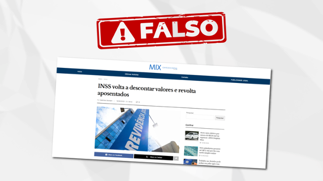 INSS desmente retorno de descontos nos benef&iacute;cios de aposentados 