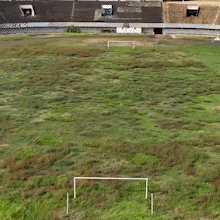 Visto de cima, Moren&atilde;o &eacute; todo abandono: do campo tomado pelo mato ao placar 