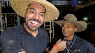 Com campeão mundial, sonho em Ribas do Rio Pardo e vencer rodeio