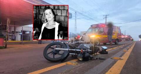 Mulher morre atropelada por moto enquanto atravessava avenida
