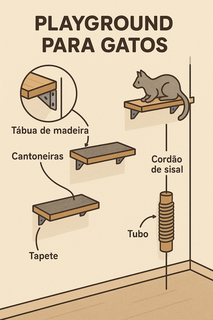 Como criar espa&ccedil;os para gatos escalarem sem quebrar objetos