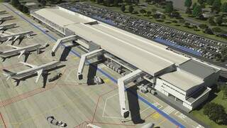 Fim da chuva para embarcar: como será modernização do aeroporto de Campo Grande Fim da chuva para embarcar: como será modernização do aeroporto de Campo Grande