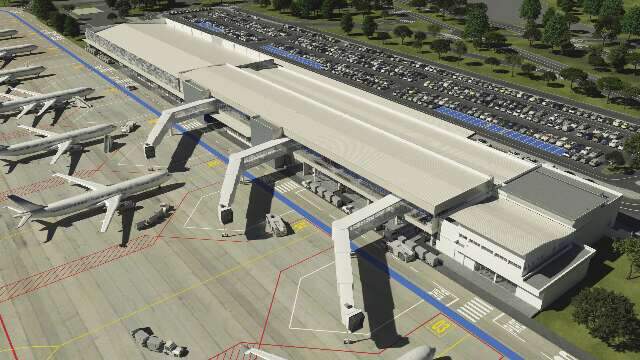 Fim da chuva para embarcar: como será modernização do aeroporto de Campo Grande