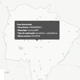 MS descarta suspeita de gripe aviária em Terenos MS descarta suspeita de gripe aviária em Terenos