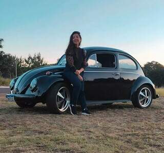 Juliana comprou Fusca preto de 1969 ap&oacute;s 4 dias de amor &agrave; primeira vista