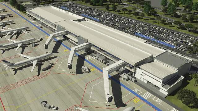 Fim da chuva para embarcar: como ser&aacute; moderniza&ccedil;&atilde;o do aeroporto de Campo Grande