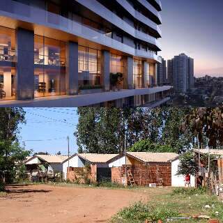 Condom&iacute;nios de luxo ostentam enquanto habita&ccedil;&atilde;o popular sofre na expans&atilde;o urbana