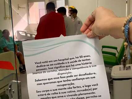 Com cartas, volunt&aacute;rios levam conforto a pacientes em anivers&aacute;rio do HU
