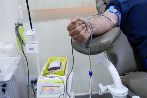 Doa&ccedil;&atilde;o de sangue cresceu 6% no &uacute;ltimo ano em Mato Grosso do Sul