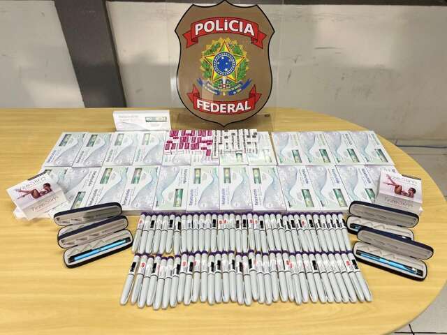 Passageiro &eacute; flagrado com 140 canetas emagrecedoras