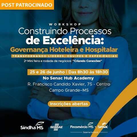Sindha MS promove evento de qualifica&ccedil;&atilde;o em governan&ccedil;a hoteleira 