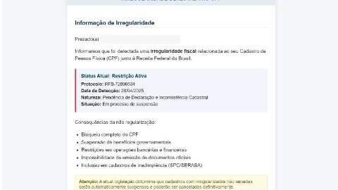 Golpistas imitam Receita Federal em e-mails falsos sobre restitui&ccedil;&atilde;o do IR