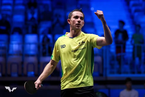 Hugo Calderano d&aacute; o troco em franc&ecirc;s e conquista bicampeonato na Eslov&ecirc;nia