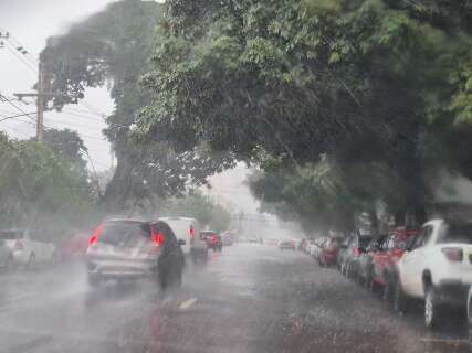 Capital tem chuva e rajadas de ventos acima dos 40 km por hora