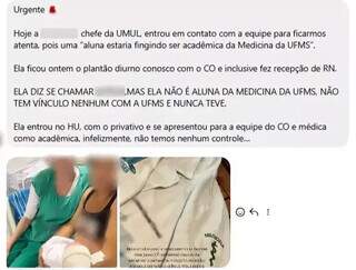 Desmascarada: falsa estudante de Medicina participou até de parto no HU Desmascarada: falsa estudante de Medicina participou até de parto no HU