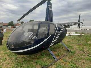 Helic&oacute;ptero apreendido do tr&aacute;fico tem lance inicial de R$ 112,5 mil em MS
