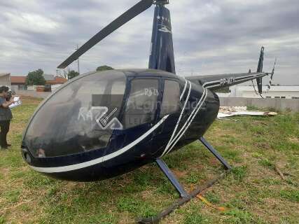 Helic&oacute;ptero apreendido do tr&aacute;fico tem lance inicial de R$ 112,5 mil no MS