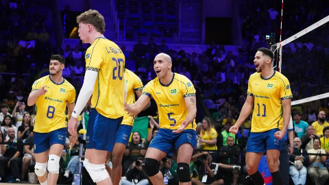 Brasil vence China no v&ocirc;lei e assume lideran&ccedil;a da Liga das Na&ccedil;&otilde;es
