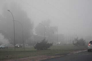 Nevoeiro cobre Capital e mais 2 cidades que est&atilde;o sob alerta de temporal