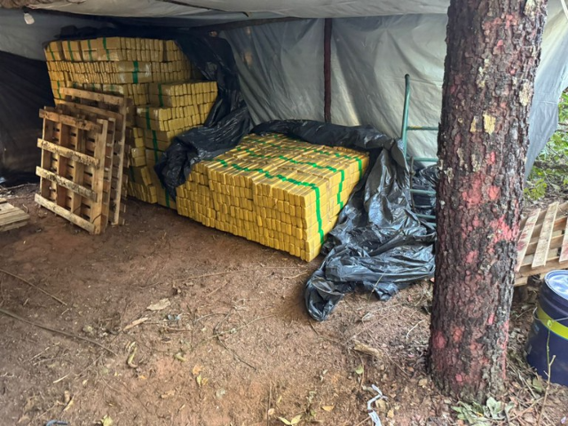 Opera&ccedil;&atilde;o fecha acampamento ilegal com 8 toneladas de maconha