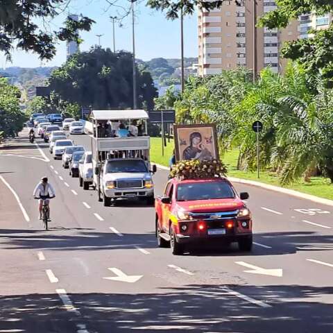Carreata marca &uacute;ltimo dia da Festa da Padroeira de Mato Grosso do Sul