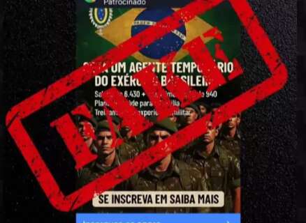 Ex&eacute;rcito alerta para golpe que cobra inscri&ccedil;&atilde;o via PIX em processos seletivos
