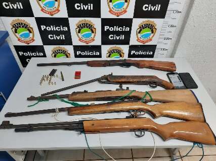Rev&oacute;lveres e pistolas lideram apreens&otilde;es em MS e alimentam crimes contra a vida