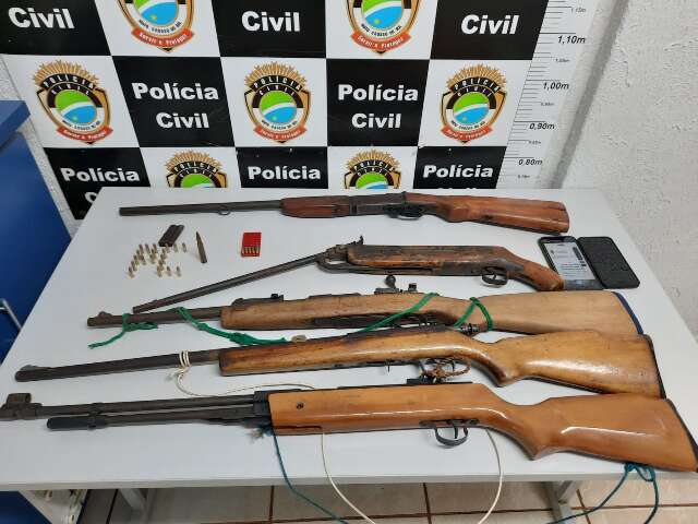 Rev&oacute;lveres e pistolas lideram apreens&otilde;es em MS e alimentam crimes contra a vida