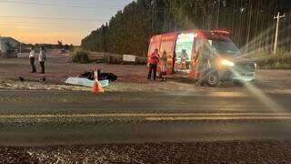 Motociclista morre ao colidir com &ocirc;nibus na BR-262