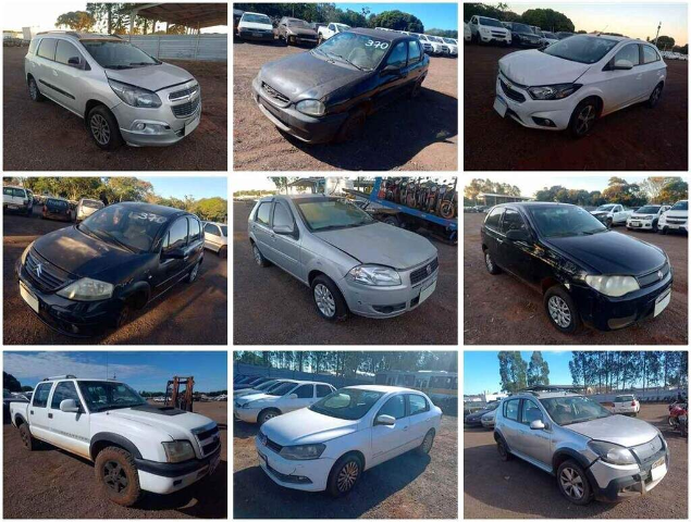 Leil&atilde;o do Detran com S10, Onix, Voyage e motos tem arremate nesta quinta