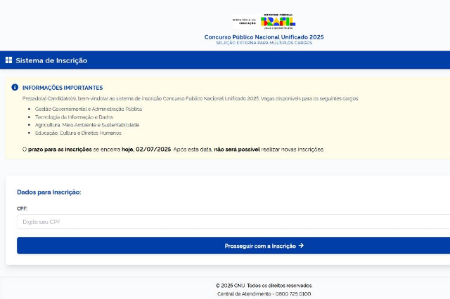 Falso site do &quot;Enem dos Concursos&quot; tenta roubar CPF de candidatos