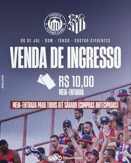 Rival do Operário adota preço de meia entrada para ter apoio do seu torcedor Rival do Operário adota preço de meia entrada para ter apoio do seu torcedor