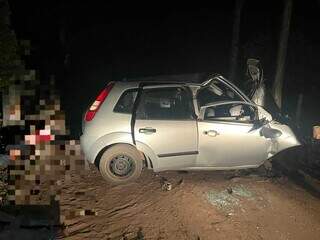 Carro bate em &aacute;rvore, 2 crian&ccedil;as morrem e 5 passageiros ficam em estado grave