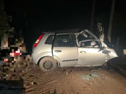 Carro bate em &aacute;rvore, 2 crian&ccedil;as morrem e 5 passageiros ficam em estado grave