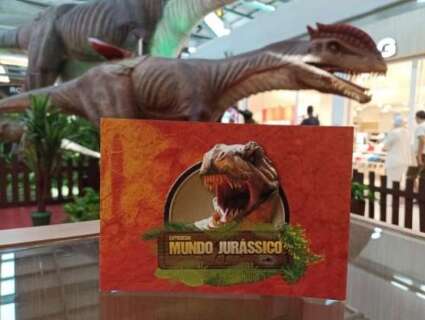 Exposi&ccedil;&atilde;o gratuita traz universo dos dinossauros para a crian&ccedil;ada 