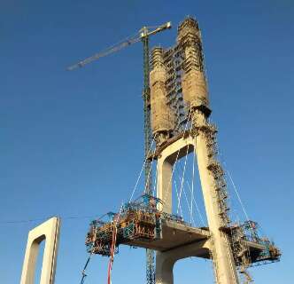 Ponte Bioce&acirc;nica entra em nova fase com concretagem da estrutura 