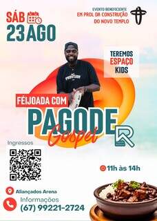 Feijoada Gospel com Pagode Restaura, um evento para toda a fam&iacute;lia