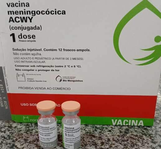 Estado recebe 50 mil doses de vacina contra a meningite