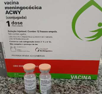 Estado recebe 50 mil doses de vacina contra a meningite