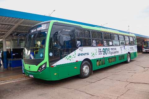 &Ocirc;nibus a g&aacute;s natural entra em teste no transporte coletivo de Campo Grande
