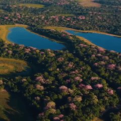 Florada de ip&ecirc;s-rosa transforma paisagem do Pantanal de MS