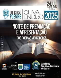 Da prosa &agrave; poesia: escritor de Campo Grande se destaca em premia&ccedil;&atilde;o