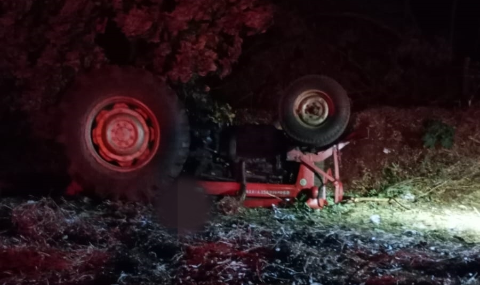 Trator tomba e atropela homem de 75 anos em propriedade rural