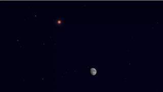 Olhe para o c&eacute;u: Marte e lua estar&atilde;o lado a lado na pr&oacute;xima semana