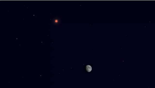 Olhe para o c&eacute;u: Marte e lua estar&atilde;o lado a lado na pr&oacute;xima semana