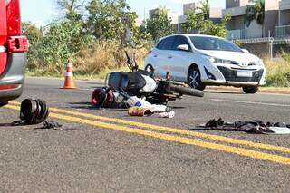 Motociclista sofre parada cardiorrespirat&oacute;ria ap&oacute;s acidente na BR-163